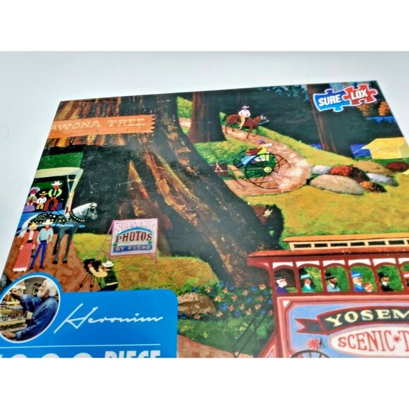 Hometown Collection "Yosemite Scenic Tours"  1000 Piece Puzzle COMPLETE - Picture 2 of 9